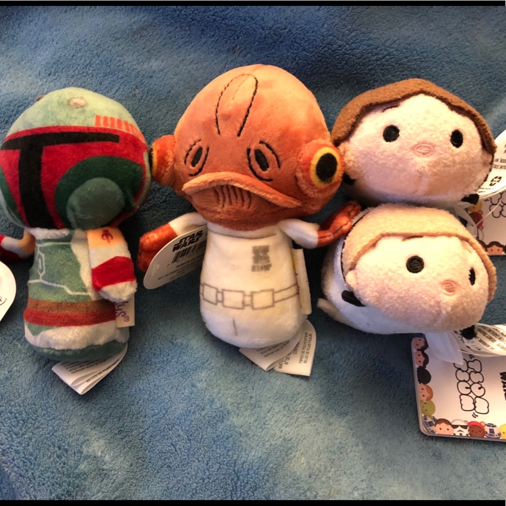 Ackbar, Fett, Han & Luke Itty Bittys & Tsum Tsums.
